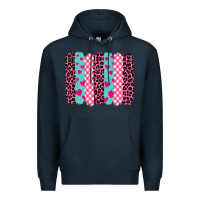 Navy valentine's day brushstrokes Premium Hoodie - BarkalooDesign
