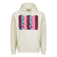 Oatmeal Heather valentine's day brushstrokes Premium Hoodie - BarkalooDesign