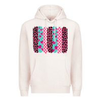 Pale Pink valentine's day brushstrokes Premium Hoodie - BarkalooDesign