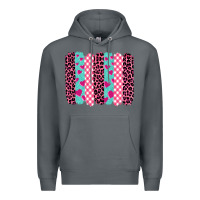 Rock valentine's day brushstrokes Premium Hoodie - BarkalooDesign