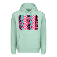 Seafoam valentine's day brushstrokes Premium Hoodie - BarkalooDesign