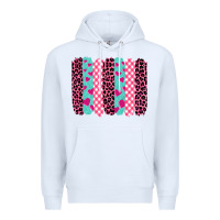 White valentine's day brushstrokes Premium Hoodie - BarkalooDesign