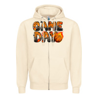 Sandshell game day basketball leopard Zipper Hoodie - Zillion Design Studio
