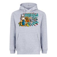 Heather Grey tequila time & sunshine Heavyweight Hoodie - SublimationCraftShop