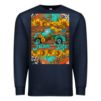 Navy farm life and truck air freshener Premium Sweatshirt - HRA Design Shop