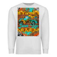 Oatmeal Heather farm life and truck air freshener Premium Sweatshirt - HRA Design Shop