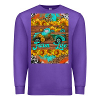 Purple farm life and truck air freshener Premium Sweatshirt - HRA Design Shop