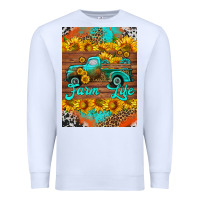 White farm life and truck air freshener Premium Sweatshirt - HRA Design Shop