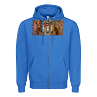 True Royal Horses with serape and leopard Zipper Hoodie - RanaPortraitStore