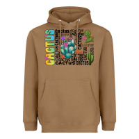 Toasted Coconut cactus Heavyweight Hoodie - CowhideDigitalArt