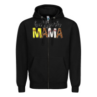 Black ballpark mama Zipper Hoodie - texasbilliewilder