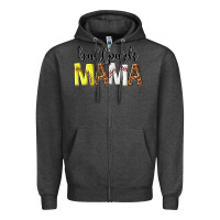 Charcoal Heather ballpark mama Zipper Hoodie - texasbilliewilder