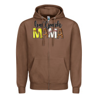 Chestnut ballpark mama Zipper Hoodie - texasbilliewilder