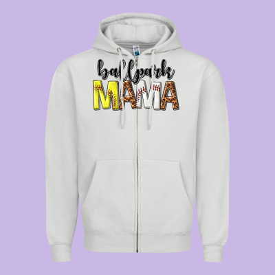 Zipper Hoodie ballpark mama