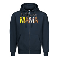 Navy ballpark mama Zipper Hoodie - texasbilliewilder
