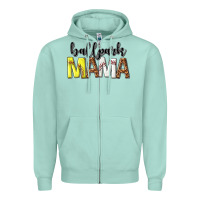 Seafoam ballpark mama Zipper Hoodie - texasbilliewilder