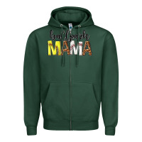Sports Green ballpark mama Zipper Hoodie - texasbilliewilder