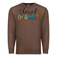 Chestnut blessed mama Premium Sweatshirt - CowhideDigitalArt
