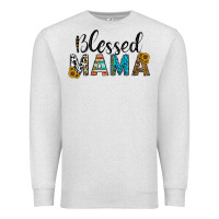 Oatmeal Heather blessed mama Premium Sweatshirt - CowhideDigitalArt