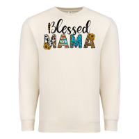 Sandshell blessed mama Premium Sweatshirt - CowhideDigitalArt
