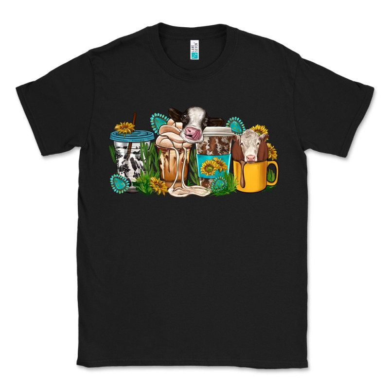 Western Cow Coffee Cup Classic Tee by texasbilliewilder | Teevron