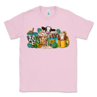 Bubblegum Pink western cow coffee cup Classic Tee - texasbilliewilder