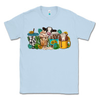 Dusty Blue western cow coffee cup Classic Tee - texasbilliewilder