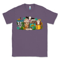Lavender western cow coffee cup Classic Tee - texasbilliewilder