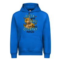 Cobalt just a girl who loves country music Urban Hoodie - MaliasSmallBusiness