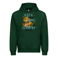 Forest Green just a girl who loves country music Urban Hoodie - MaliasSmallBusiness