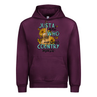 Mauve Wine just a girl who loves country music Urban Hoodie - MaliasSmallBusiness