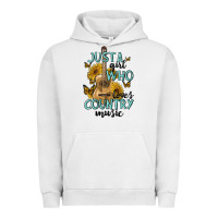 Pigment Lunar Rock just a girl who loves country music Urban Hoodie - MaliasSmallBusiness
