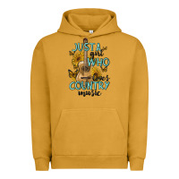 Pigment Peanut Butter just a girl who loves country music Urban Hoodie - MaliasSmallBusiness