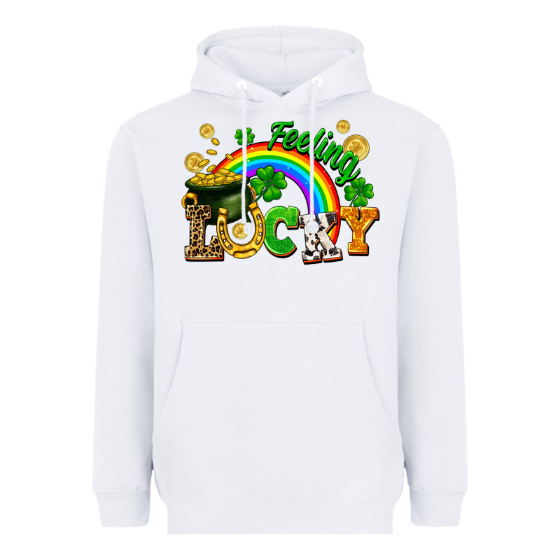 Feeling Lucky Heavyweight Hoodie by FaDigitalArtStudio | Teevron
