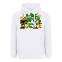White feeling lucky Heavyweight Hoodie - FaDigitalArtStudio