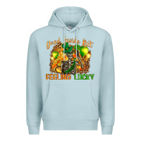 Blue Mist dead inside but feeling lucky Premium Hoodie - NancyCooperArtShop