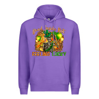 Purple dead inside but feeling lucky Premium Hoodie - NancyCooperArtShop