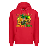 Red dead inside but feeling lucky Premium Hoodie - NancyCooperArtShop
