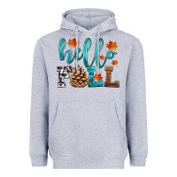 Heather Grey hello fall Heavyweight Hoodie - HRA Design Shop