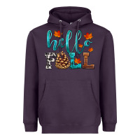 Plum hello fall Heavyweight Hoodie - HRA Design Shop