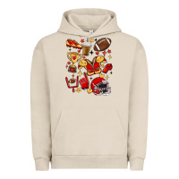 Pigment French Oak i'm a hot mess, always stressed,and proudly a foot Urban Hoodie - MaliasSmallBusiness