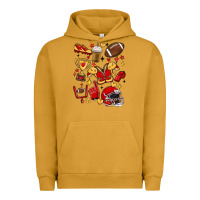 Pigment Peanut Butter i'm a hot mess, always stressed,and proudly a foot Urban Hoodie - MaliasSmallBusiness