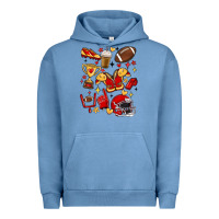 Pigment Pebble Blue i'm a hot mess, always stressed,and proudly a foot Urban Hoodie - MaliasSmallBusiness