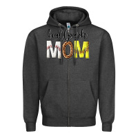Charcoal Heather ballpark mom Zipper Hoodie - texasbilliewilder