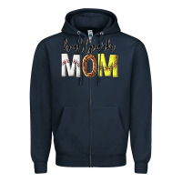 Navy ballpark mom Zipper Hoodie - texasbilliewilder