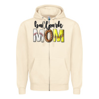 Sandshell ballpark mom Zipper Hoodie - texasbilliewilder
