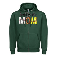 Sports Green ballpark mom Zipper Hoodie - texasbilliewilder