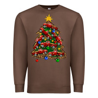 Chestnut christmas truck tree Premium Sweatshirt - FaDigitalArtStudio