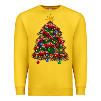 Lemon christmas truck tree Premium Sweatshirt - FaDigitalArtStudio