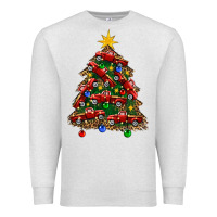 Oatmeal Heather christmas truck tree Premium Sweatshirt - FaDigitalArtStudio